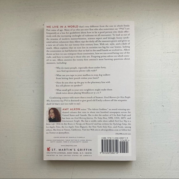 BOOK SALE -📗Good Manners for Nice People who sometimes say F*uck - Amy Alkon - Picture 2 of 3